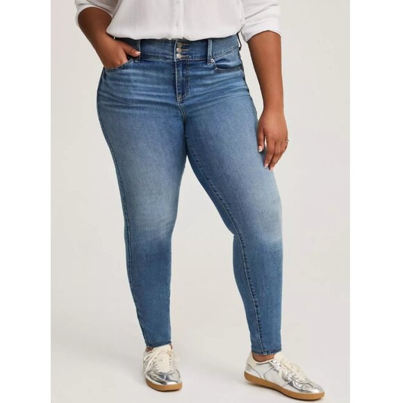 Torrid Women's Light Blue High-Rise Jegging Skinny Jeans Size 18R - Picture 1 of 11